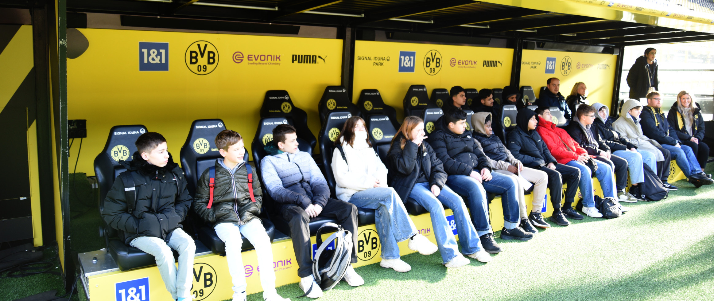 Foto: Reinoldi Gesamtschule Dortmund im BVB-Lernzentrum am 18.11.2024