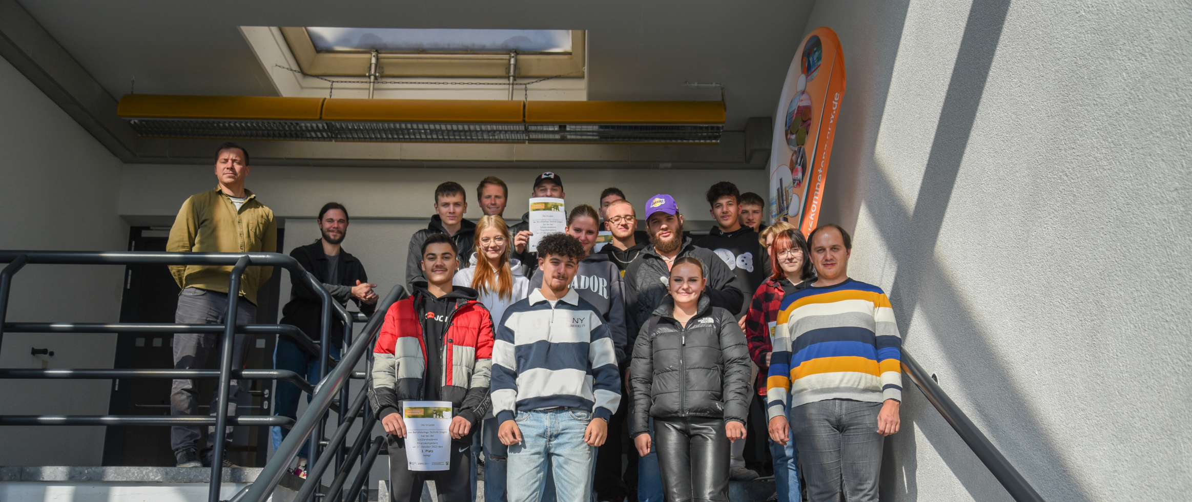 Foto: Berufskolleg Technik in Siegen (Maler und Lackierer) am 17. Oktober 2023